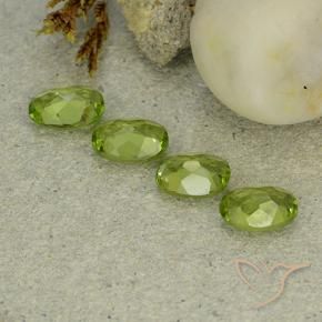 4.50 ct natürliche Lebendiges grün Peridot-Edelsteine, Oval, VS