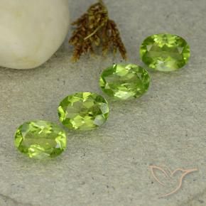 5.43 ct natürliche Mittelgrün Peridot-Edelsteine, Oval, VS