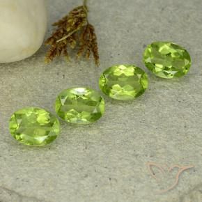 5.23 ct natürliche Mittelgrün Peridot-Edelsteine, Oval, VS