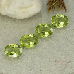 4.90 ct natürliche Mittelgrün Peridot-Edelsteine, Oval, VS