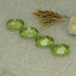 5.51 ct natürliche Lebendiges grün Peridot-Edelsteine, Oval, VS