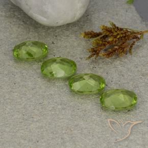 4.95 ct natürliche Lebendiges grün Peridot-Edelsteine, Oval, VS