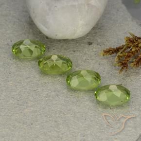 5.34 ct natürliche Lebendiges grün Peridot-Edelsteine, Oval, VS