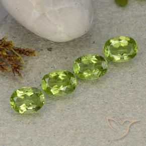 5.26 ct natürliche Mittelgrün Peridot-Edelsteine, Oval, VS