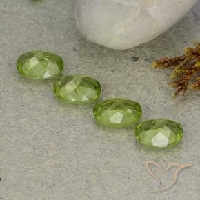 5.26 ct natürliche Mittelgrün Peridot-Edelsteine, Oval, VS