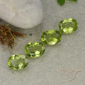4.92 ct natürliche Mittelgrün Peridot-Edelsteine, Oval, VS
