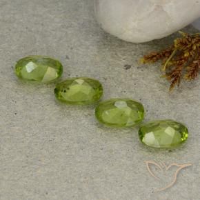 4.92 ct natürliche Mittelgrün Peridot-Edelsteine, Oval, VS