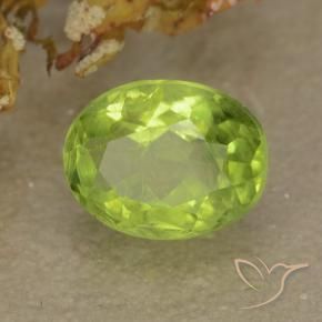 9,17 ctw natürlicher Leichtes lebendiges Grün Peridot, Oval, VS