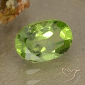 9,17 ctw natürlicher Lebendiges grün Peridot, Oval, VS