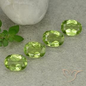 4.79 ct natürliche Mittelgrün Peridot-Edelsteine, Oval, VS
