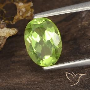 9,17 ctw natürlicher Mittelgrün Peridot, Oval, VS