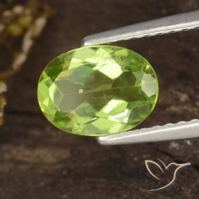 9,17 ctw natürlicher Mittel-Hellgrün Peridot, Oval, VS