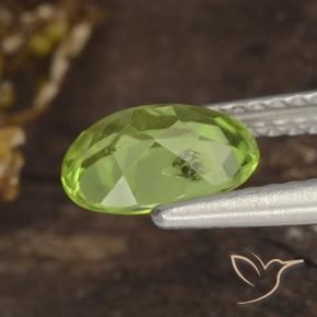 9,17 ctw natürlicher Mittel-Hellgrün Peridot, Oval, VS