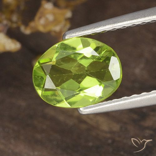 1.19ct Natürlicher Mittelgrün Peridot, Oval, VS
