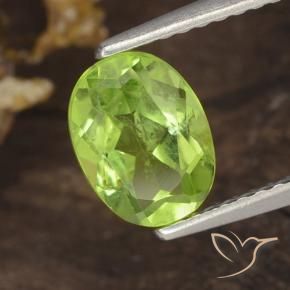 9,17 ctw natürlicher hellgrün Peridot, Oval, VS