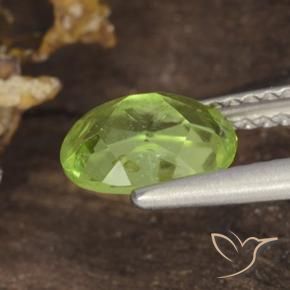 9,17 ctw natürlicher hellgrün Peridot, Oval, VS