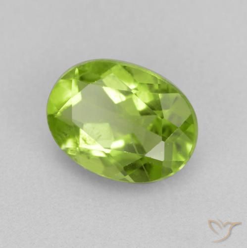 9,17 ctw natürlicher Lebendiges grün Peridot, Oval, VS