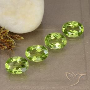 5.26 ct natürliche Mittelgrün Peridot-Edelsteine, Oval, VS