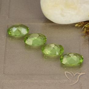 5.07 ct natürliche Lebendiges grün Peridot-Edelsteine, Oval, VS
