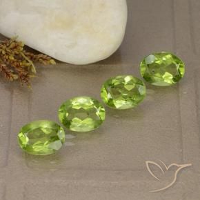 5.50 ct natürliche Lebendiges grün Peridot-Edelsteine, Oval, VS