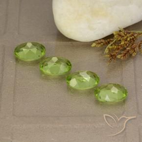 5.50 ct natürliche Lebendiges grün Peridot-Edelsteine, Oval, VS