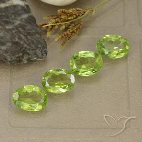 4.29 ct natürliche Mittelgrün Peridot-Edelsteine, Oval, VS