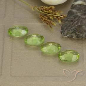 4.29 ct natürliche Mittelgrün Peridot-Edelsteine, Oval, VS