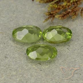 2.91 ct natürliche Lebendiges grün Peridot-Edelsteine, Oval, VS