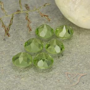 3.09 ct natürliche Lebendiges grün Peridot-Edelsteine, Runden, VVS-VS