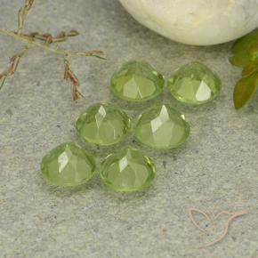 3.09 ct natürliche Mittel-Hellgrün Peridot-Edelsteine, Runden, VVS-VS