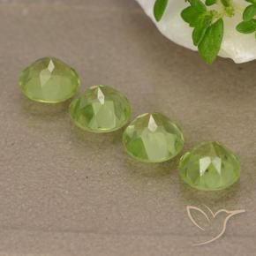 2.14 ct natürliche Mittelgrün Peridot-Edelsteine, Runden, VVS-VS