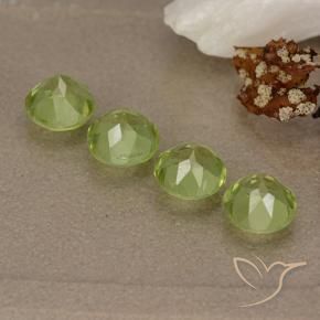 2.32 ct natürliche Mittelgrün Peridot-Edelsteine, Runden, VVS-VS