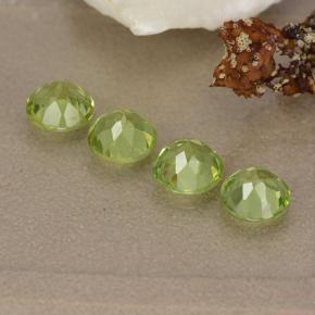 1,99 ct natürliche grüner Peridot-Edelsteine, Rundschliff, VVS-VS