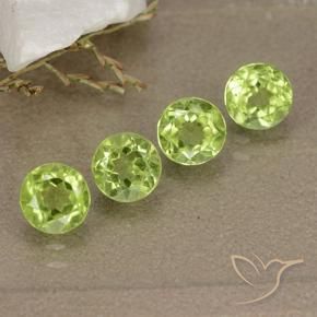 2.05 ct natürliche Mittelgrün Peridot-Edelsteine, Runden, VVS-VS