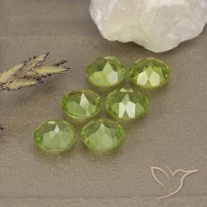 2.82 ct natürliche gelblich-grün Peridot-Edelsteine, Runden, VVS-VS