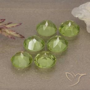 2.98 ct natürliche hellgrün Peridot-Edelsteine, Runden, VVS-VS