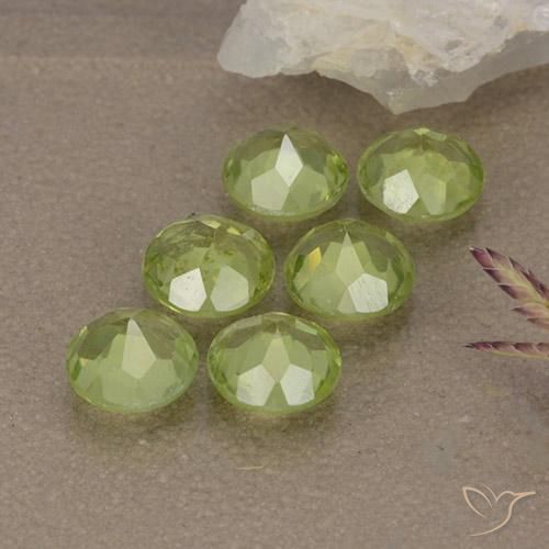 2.75 ct natürliche hellgrün Peridot-Edelsteine, Runden, VVS-VS