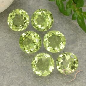 2.27 ct natürliche hellgrün Peridot-Edelsteine, Runden, VVS-VS