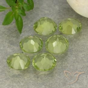 2.27 ct natürliche hellgrün Peridot-Edelsteine, Runden, VVS-VS
