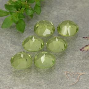2.61 ct natürliche Leichtes lebendiges Grün Peridot-Edelsteine, Runden, VVS-VS