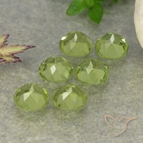 2.61 ct natürliche Leichtes lebendiges Grün Peridot-Edelsteine, Runden, VVS-VS