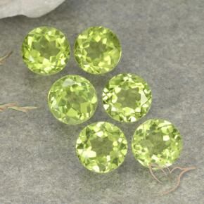 2.58 ct natürliche hellgrün Peridot-Edelsteine, Runden, VVS-VS