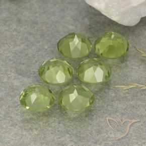 2.58 ct natürliche hellgrün Peridot-Edelsteine, Runden, VVS-VS
