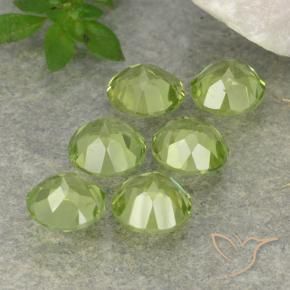 2.44 ct natürliche hellgrün Peridot-Edelsteine, Runden, VVS-VS