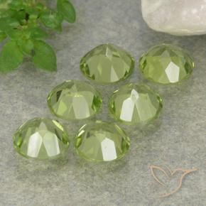 2.57 ct natürliche hellgrün Peridot-Edelsteine, Runden, VVS-VS