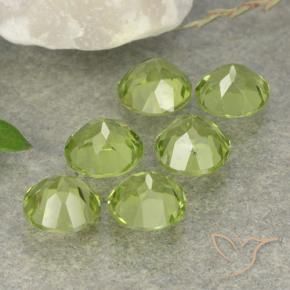 2.74 ct natürliche Leichtes lebendiges Grün Peridot-Edelsteine, Runden, VVS-VS
