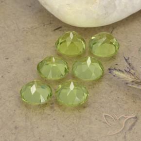 2.45 ct natürliche Leichtes lebendiges Grün Peridot-Edelsteine, Runden, VVS-VS