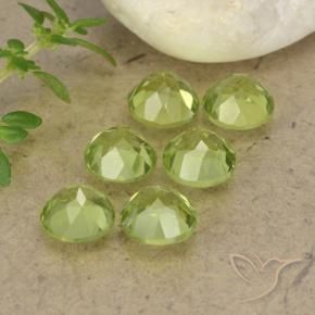2.79 ct natürliche Leichtes lebendiges Grün Peridot-Edelsteine, Runden, VVS-VS