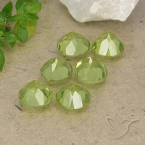 2.52 ct natürliche hellgrün Peridot-Edelsteine, Runden, VVS-VS