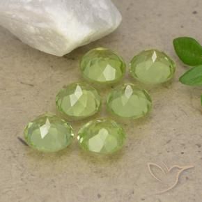 2.51 ct natürliche Leichtes lebendiges Grün Peridot-Edelsteine, Runden, VVS-VS